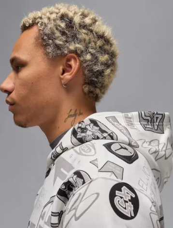 Спортивный костюм Nike JORDAN ESSENTIALS PRINTED FLEECE белый HM7254-133&HM7257-133