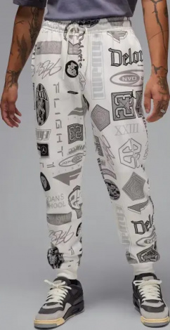 Спортивный костюм Nike JORDAN ESSENTIALS PRINTED FLEECE белый HM7254-133&HM7257-133