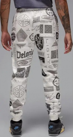 Спортивный костюм Nike JORDAN ESSENTIALS PRINTED FLEECE белый HM7254-133&HM7257-133