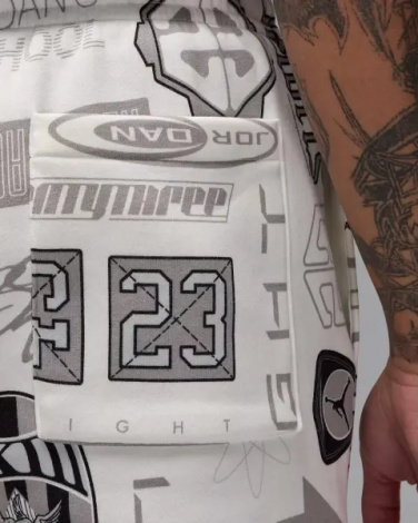 Спортивный костюм Nike JORDAN ESSENTIALS PRINTED FLEECE белый HM7254-133&HM7257-133