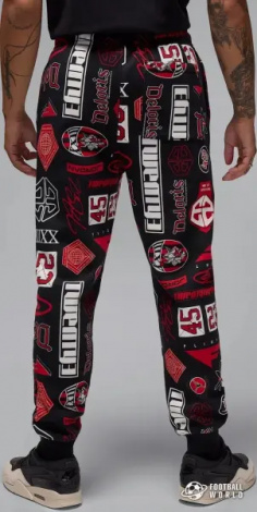 Спортивный костюм Nike JORDAN ESSENTIALS PRINTED FLEECE черный HM7254-010&HM7257-010