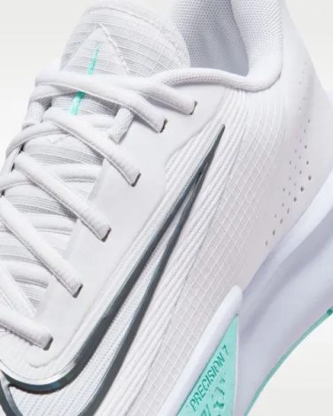 Кроссовки баскетбольные Nike PRECISION 7 бело-бирюзовые HJ9153-101