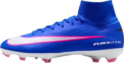 Бутсы Nike MERCURIAL ZOOM SUPERFLY 10 PRO FG сине-розово-белые HF9433-446