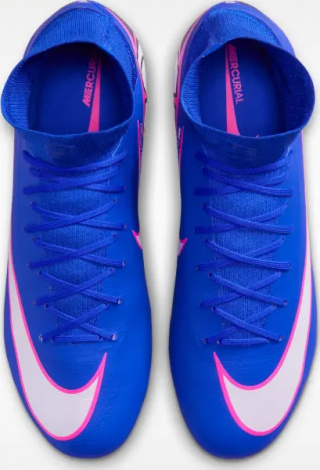 Бутсы Nike MERCURIAL ZOOM SUPERFLY 10 PRO FG сине-розово-белые HF9433-446