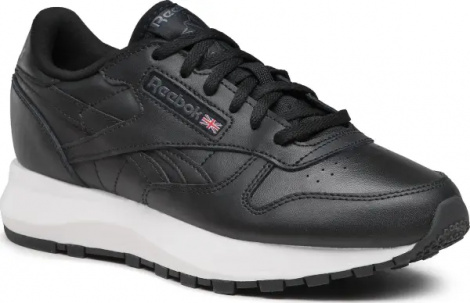Кроссовки женские Reebok CLASSIC LEATHER черно-белые GW9704