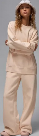 Свитшот женский Nike JORDAN FLIGHT FLEECE персиковый FV7053-838