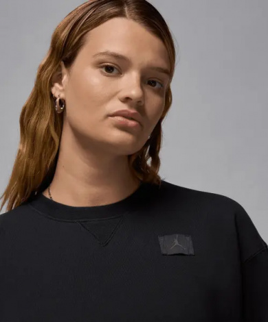 Свитшот женский Nike JORDAN FLIGHT FLEECE черный FV7053-010