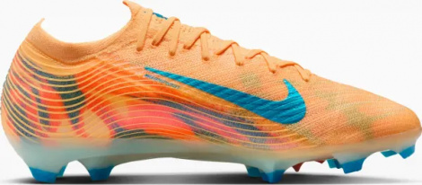 Бутсы Nike MERCURIAL ZOOM VAPOR 16 ELITE "KYLIAN MBAPPE" FG оранжево-темно-бирюзовые FQ8683-801