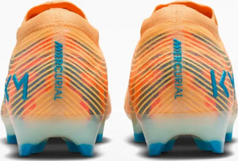 Бутсы Nike MERCURIAL ZOOM VAPOR 16 ELITE "KYLIAN MBAPPE" FG оранжево-темно-бирюзовые FQ8683-801