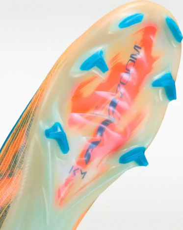 Бутсы Nike MERCURIAL ZOOM VAPOR 16 ELITE "KYLIAN MBAPPE" FG оранжево-темно-бирюзовые FQ8683-801