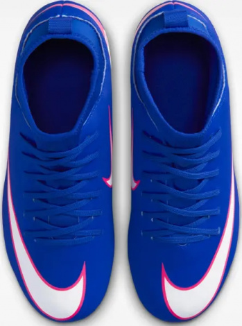 Бутсы детские Nike JR MERCURIAL SUPERFLY 10 CLUB FG/MG сине-розово-белые FQ8318-446