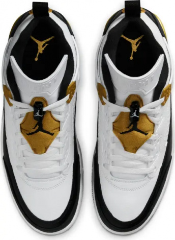 Кросівки Nike JORDAN SPIZIKE LOW біло-чорно-золоті FQ1759-108