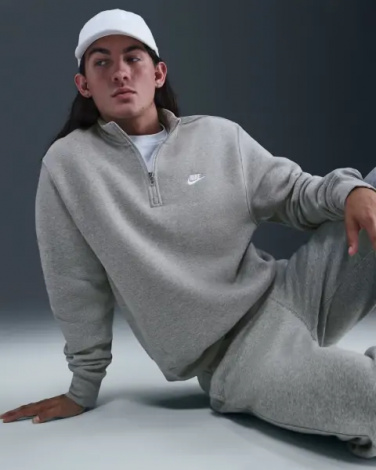 Реглан Nike SPORTSWEAR CLUB FLEECE серый FN3864-063