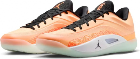 Кроссовки баскетбольные Nike ZION 4 оранжево-черно-белые FB1802-800