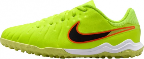 Сороконожки (шиповки) детские Nike JR TIEMPO LEGEND 10 ACADEMY TF лаймово-оранжево-черные DV4351-701