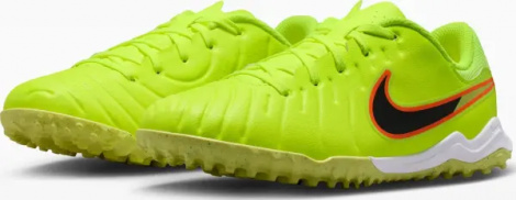 Сороконожки (шиповки) детские Nike JR TIEMPO LEGEND 10 ACADEMY TF лаймово-оранжево-черные DV4351-701