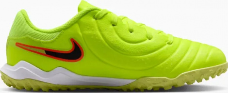 Сороконожки (шиповки) детские Nike JR TIEMPO LEGEND 10 ACADEMY TF лаймово-оранжево-черные DV4351-701