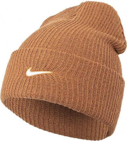Шапка Nike U NSW BEANIE UTILITY SWOOSH коричневая DV3342-270