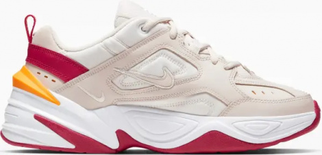 Кроссовки женские Nike M2K TEKNO бежево-красно-оранжевые AO3108-016