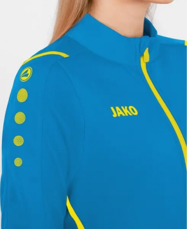 Олимпийка (мастерка) женская Jako CHALLENGE сине-желтая 9321-443