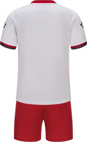 Комплект футбольной формы детский Kelme бело-красный 8551ZB31084.9100