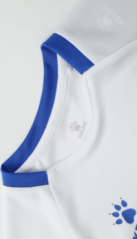 Комплект футбольной формы детский Kelme LUGO бело-синий 8451ZB3245.9100