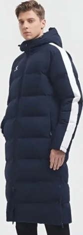 Куртка Kelme LONG PARKA STREET II темно-сине-белая 8261MF1014.9424