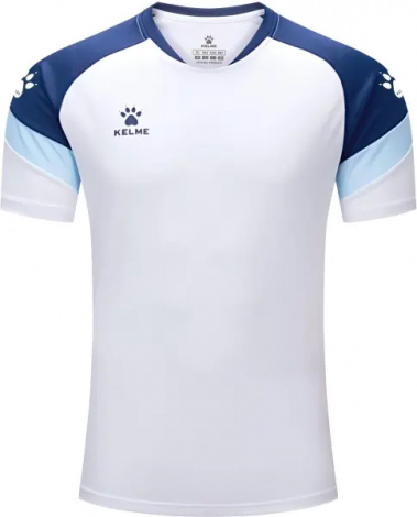 Футболка Kelme BRAVO бело-темно-синяя 7351TX1092.9112