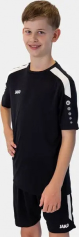 Футболка джерси детская Jako POWER S/S черно-белая 4223-800