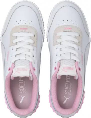 Кроссовки женские Puma CARINA LIFT бело-светло-розовые 37303110
