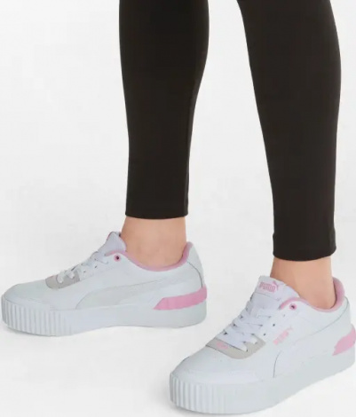 Кроссовки женские Puma CARINA LIFT бело-светло-розовые 37303110