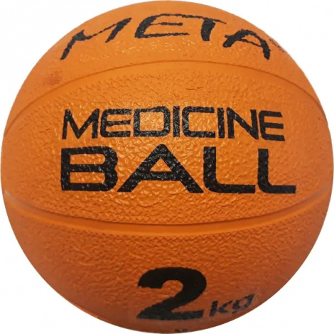 М'яч медичний (медбол) Meta COLOUR MEDICINE BALL 2 KG 19,5 см помаранчевий 3000200100