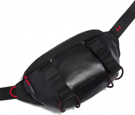 Сумка на пояс Under Armour SUMMIT TRAIL черно-красная 1388932-001