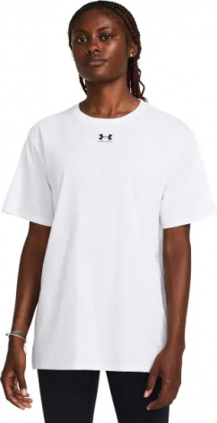 Футболка женская Under Armour CAMPUS OVERSIZE белая 1387193-100