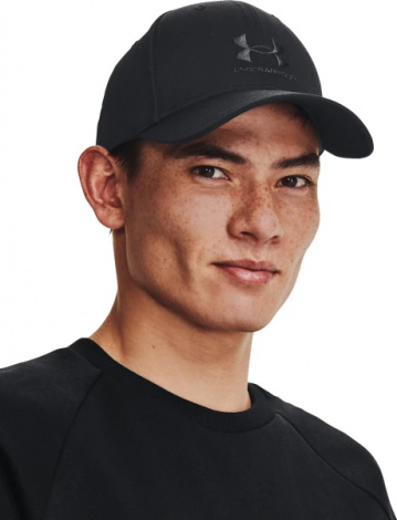 Кепка Under Armour MEN'S SPORTSTYLE LOCKUP BRANDED ADJUSTABLE CAP черная 1381645-002
