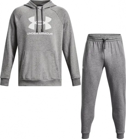 Спортивный костюм Under Armour RIVAL FLEECE серый 1379758-025&1379774-025