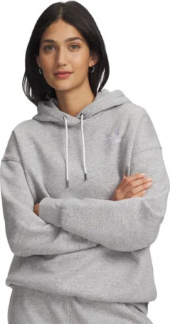 Худи женское Under Armour ICON FLEECE серое 1379495-012
