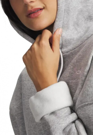 Худи женское Under Armour ICON FLEECE серое 1379495-012