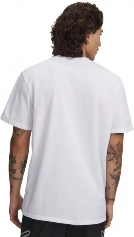 Футболка Under Armour LOGO EMBROIDERED HEAVYWEIGHT белая 1373997-100