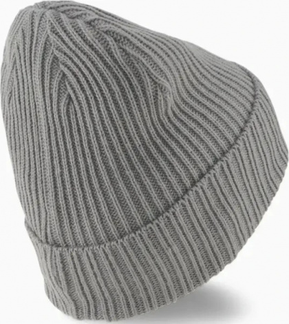 Шапка Puma CLASSIC CUFF RIBBED BEANIE серая 024038-03