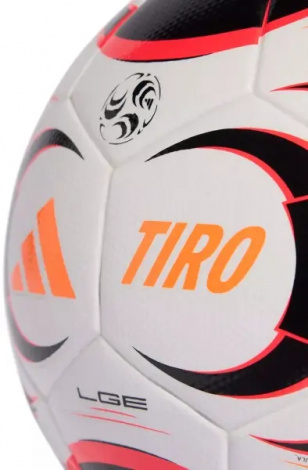 Футбольний м'яч Adidas TIRO LEAGUE біло-чорно-кораловий