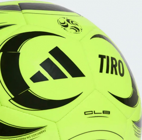 Футбольний м'яч Adidas TIRO CLUB лаймово-чорний