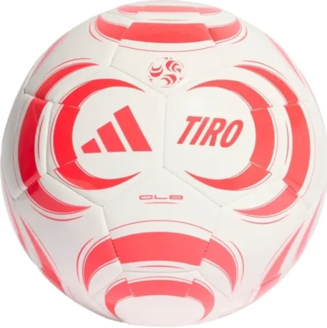 Футбольный мяч Adidas TIRO CLUB бело-коралловый