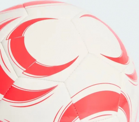Футбольный мяч Adidas TIRO CLUB бело-коралловый