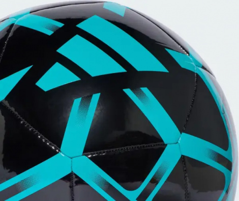 Футбольний м'яч Adidas STARLANCER CLUB чорно-бірюзовий