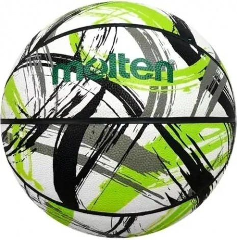 Баскетбольний м'яч Molten BF3501 салатово-сіро-білий