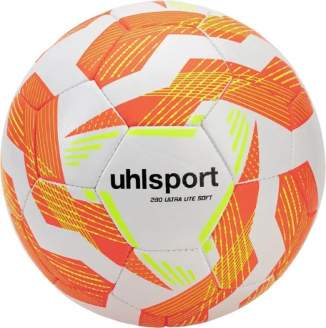 Футбольний м'яч полегшений Uhlsport ULTRA LITE SOFT 290 біло-оранжево-жовтий