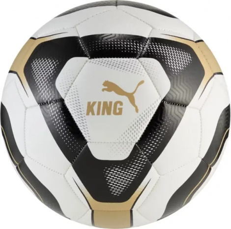 Футбольный мяч Puma KING бело-черно-золотой