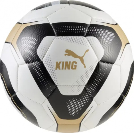 Футбольный мяч Puma KING бело-черно-золотой