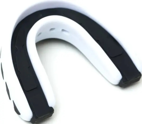 Капа двойная Everlast EVERSHIELD DOUBLE MOUTH GUARD бело-черная P00003602